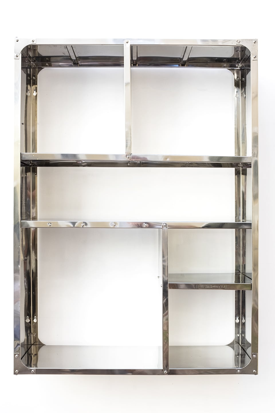 Simple Deluxe 1-stöckiges Regal – 38,1 X 38,1 X 35,1 Cm, Chrom-Drahtregal | Stabiles Metallregal Für Küche, Bad, Garage